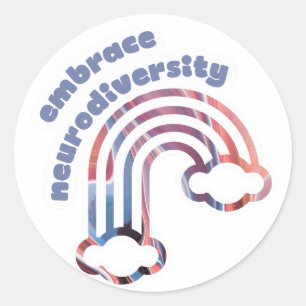 Sticker Rond Faire place à la neurodiversité