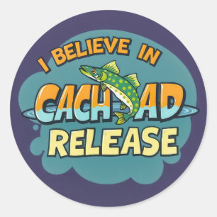 Sticker Rond Faire place à la pêche durable