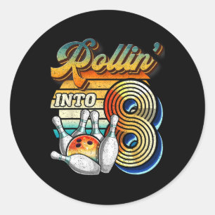 Sticker Rond Faire son entrée dans une fête d'anniversaire de b