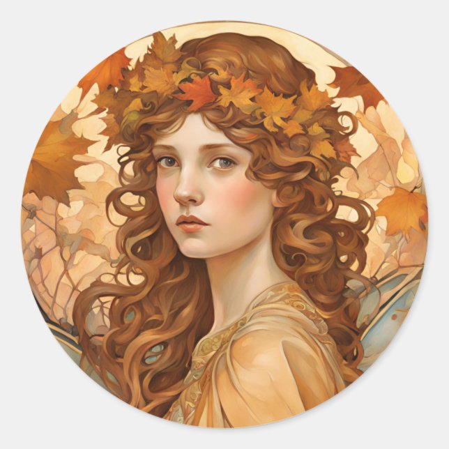 sticker rond Fairy Automne (Devant)