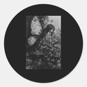 Sticker Rond Fairy Grunge Goblincore Cottagecore Fairycore