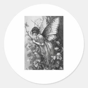 Sticker Rond Fairy Grunge Goblincore Cottagecore Fairycore Capr
