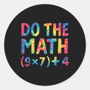 Sticker Rond Fais Le Calcul 67 Meme _1 