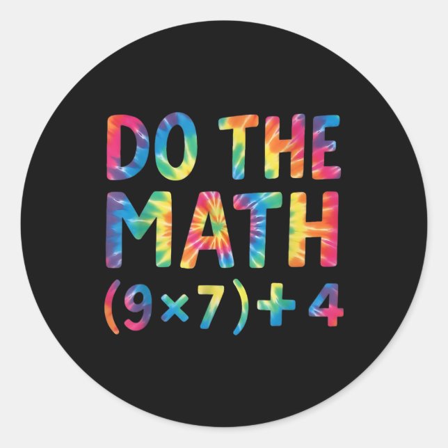 Sticker Rond Fais Le Calcul 67 Meme _1  (Devant)