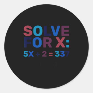 Sticker Rond Fais Le Calcul 67 Mème Drôle Six Sept, Enseigne Al