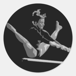Sticker Rond faisceau de balance de gymnastique