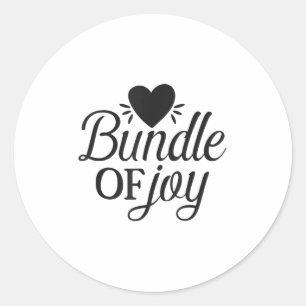 Sticker Rond Faisceau de joie Citation d'amour Motivation migno
