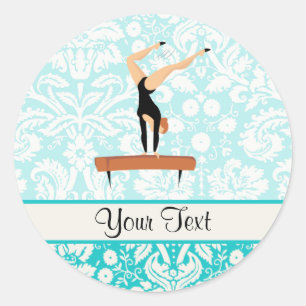 Sticker Rond Faisceau d'équilibre de gymnastique