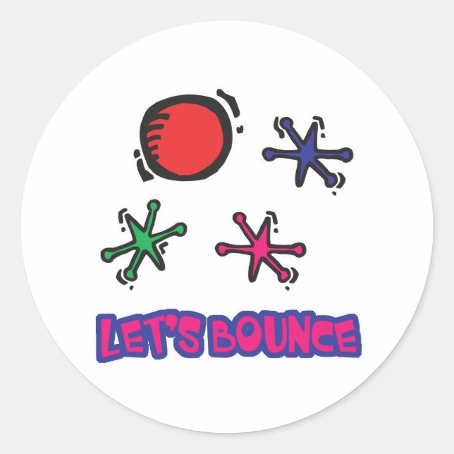 Sticker Rond Faisons des jumping jacks Jax (Devant)