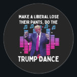 Sticker Rond Faisons La Danse Trump - Pro Trump Family Present<br><div class="desc">Faisons la danse Trump - Pro Trump Family Present - 2024</div>