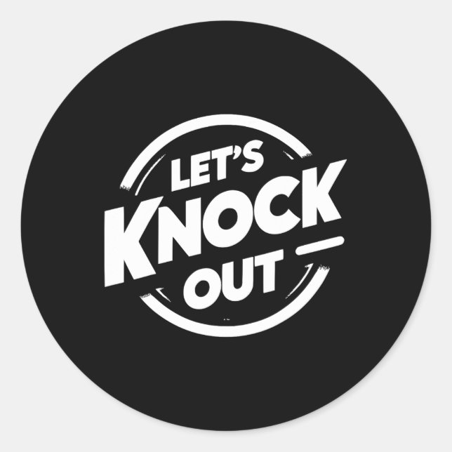 Sticker Rond Faisons un tour (Devant)
