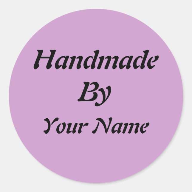 Sticker Rond Fait à la main par Modèle (Devant)