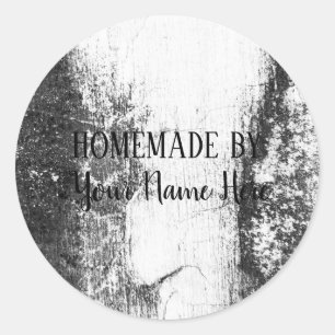 Sticker Rond Fait À La Maison Par Boulangerie Gâteau Gâteau Vin