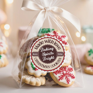 Sticker Rond Fait avec amour, Esprits de pâtisserie lumineux No