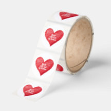 Fait avec amour par X, Cœur Personnalisé