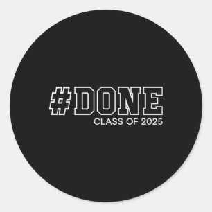 Sticker Rond Fait Cl De 2025 Cadeaux De Diplôme Supérieur Diplô