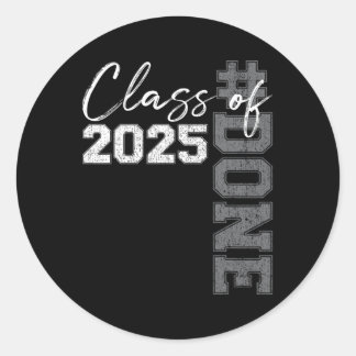 Sticker Rond Fait Cl De 2025 Graduate Funny 2025 Graduation Sen