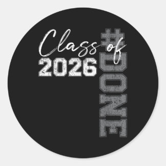 Sticker Rond Fait Cl De 2026 Graduate Funny 2026 Graduation Sen