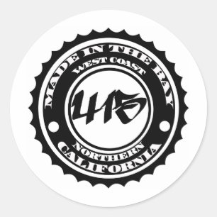 Sticker Rond Fait dans le 415