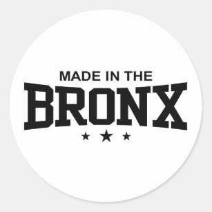 Sticker Rond Fait dans le Bronx