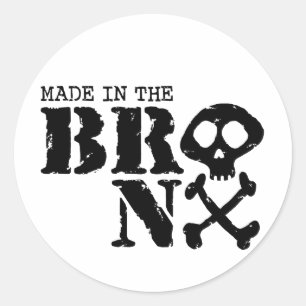 Sticker Rond Fait Dans Le Bronx