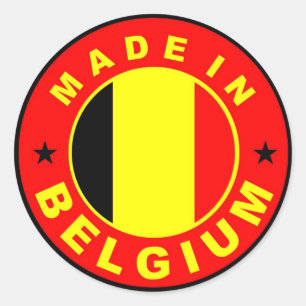 Sticker Rond fait dans le timbre d'étiquette de drapeau de pay