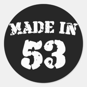 Sticker Rond Fait En 1953