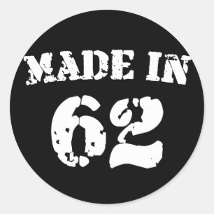 Sticker Rond Fait En 1962