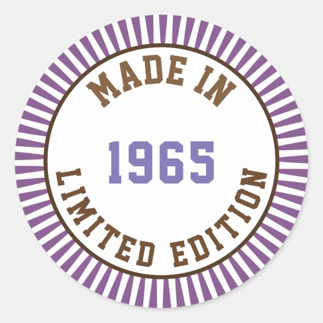 Sticker Rond Fait en 1965 (Devant)