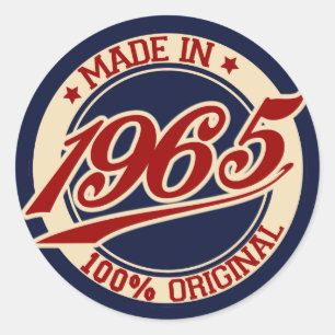 Sticker Rond Fait En 1965