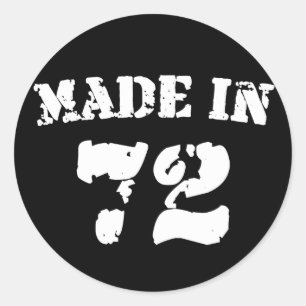 Sticker Rond Fait En 1972