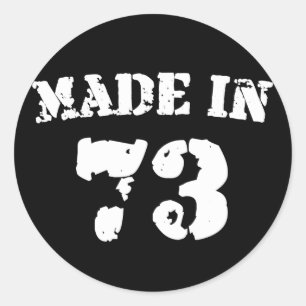 Sticker Rond Fait En 1973