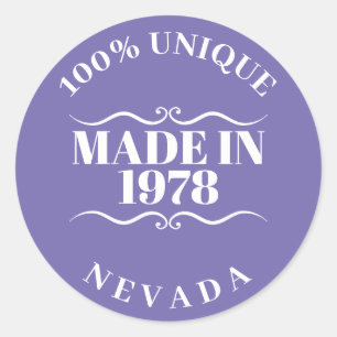 Sticker Rond Fait en 1978