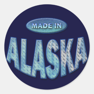 STICKER ROND FAIT EN ALASKA