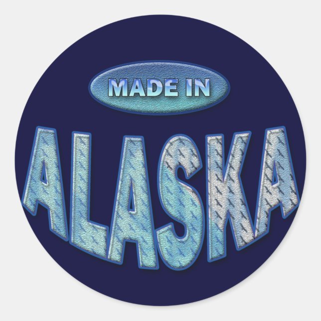 STICKER ROND FAIT EN ALASKA (Devant)