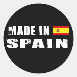 Sticker Rond Fait en Espagne