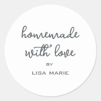 Fait maison avec amour Cadeau personnalisé noir bl