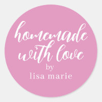 Fait Maison avec Amour Cadeau Rose Fuchsia Personn