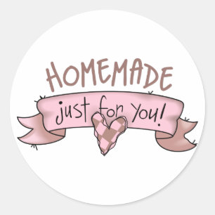 Sticker Rond Fait Maison Pour Vous !