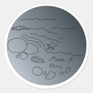 Sticker Rond fait passer