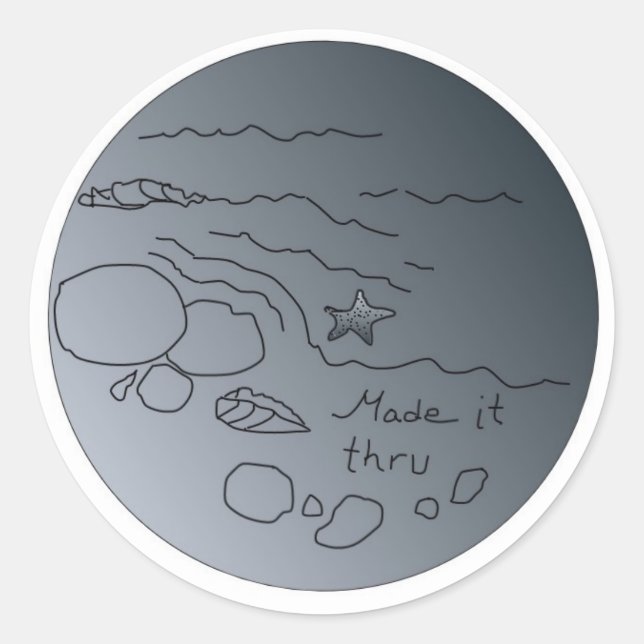 Sticker Rond fait passer (Devant)