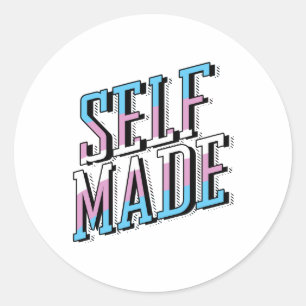 Sticker Rond Fait soi-même et trans