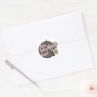 Faites aujourd'hui grand Kawaii drôle koala suspen