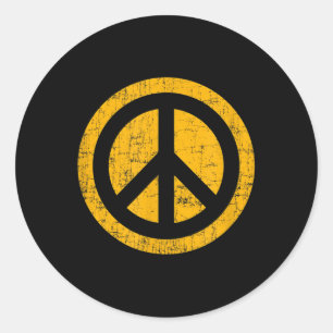 Sticker Rond Faites de la paix pas de la guerre - Logo Paix