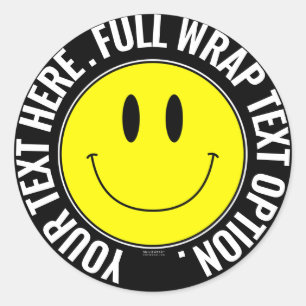 Sticker Rond Faites de votre propre Smilie Round Sticker, Envel