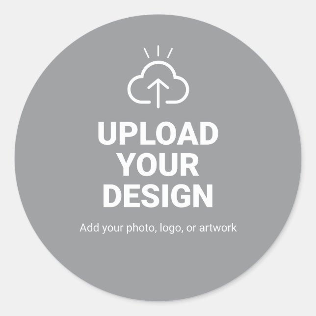 Sticker Rond Faites-en votre création avec un graphique (Devant)