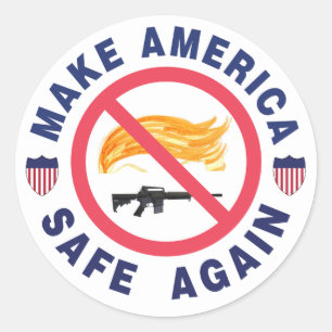 Sticker Rond Faites le coffre-fort de l'Amérique encore