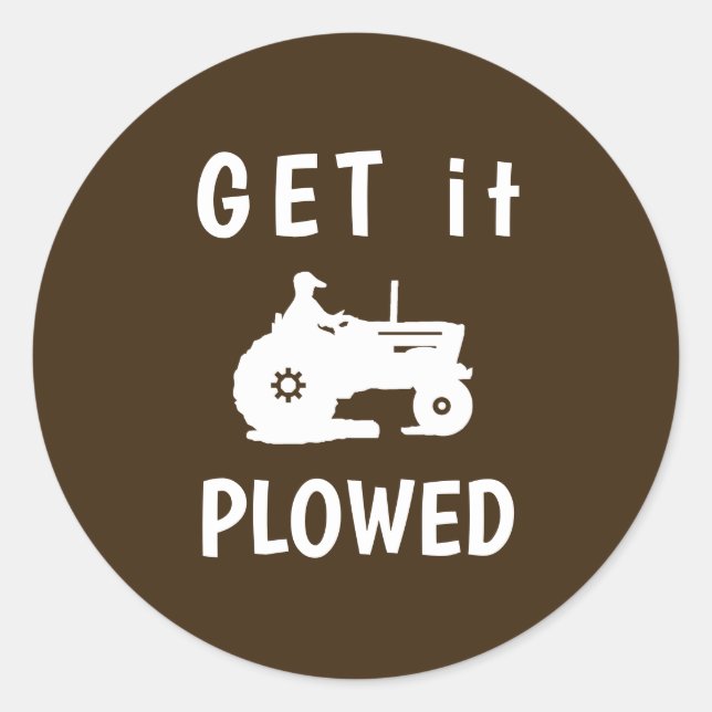 Sticker Rond Faites-le couler (Devant)