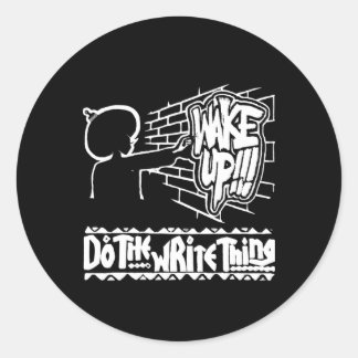 Sticker Rond Faites L'Écriture De L'Autocollant Pt151