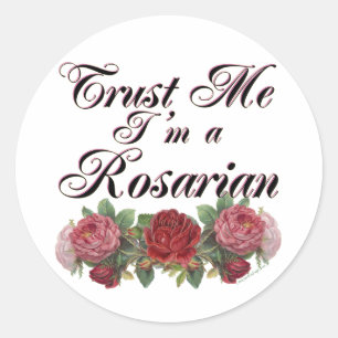 Sticker Rond Faites-moi confiance Je suis un Gardener Rosarien
